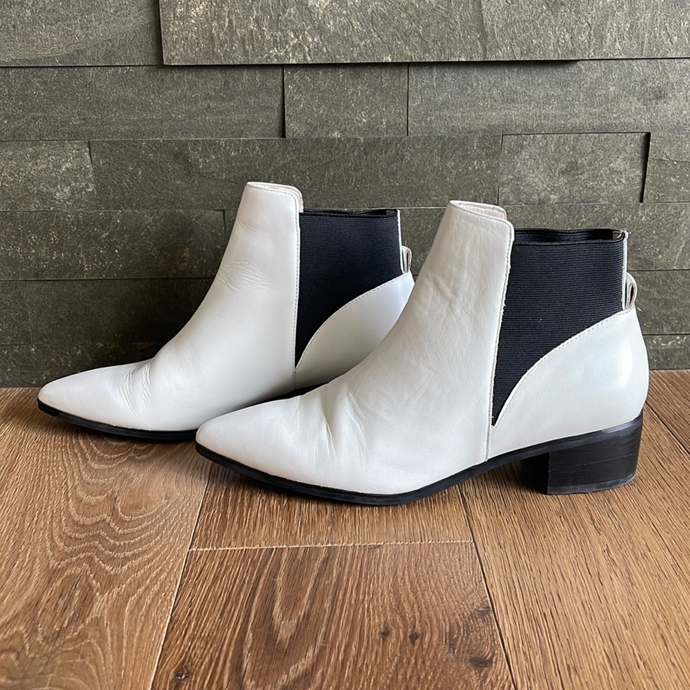 White Halogen Booties - Picture 2 of 4